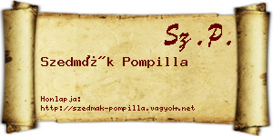 Szedmák Pompilla névjegykártya
